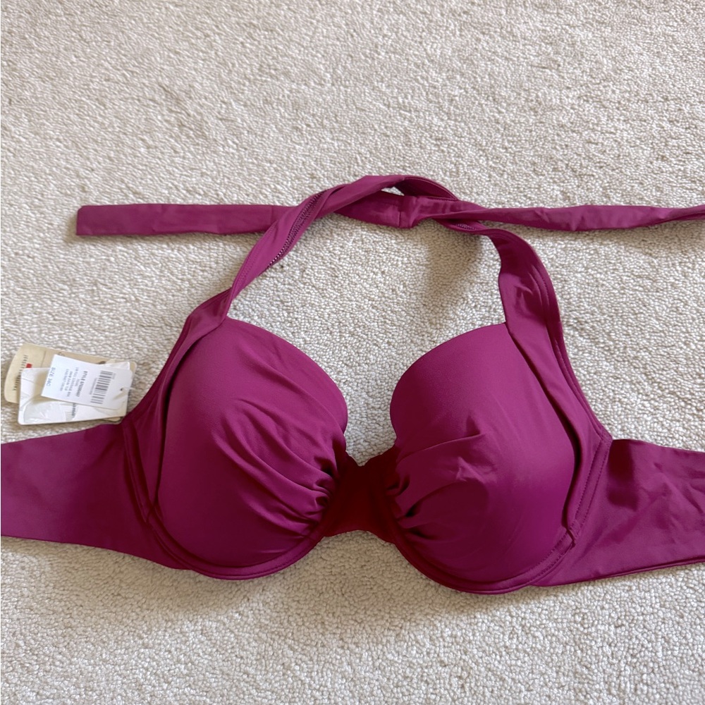 Tommy Bahama swim suit top. Magenta.